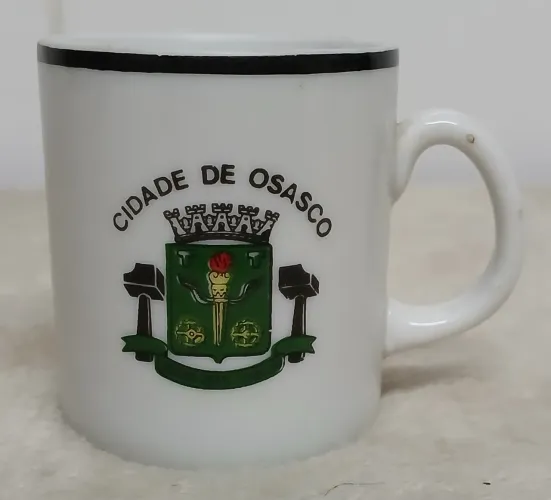 Xícara de Café Cidade de Osasco 50 ml Colecionador Antiquário 1993