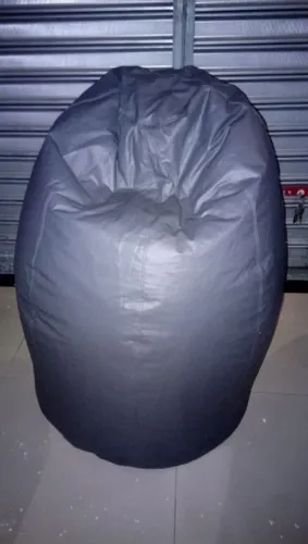 Puff Pera Grande Cinza S/ Enchimento