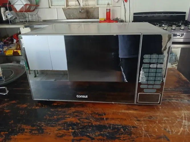 Microondas Consul 30 litros inox espelhado