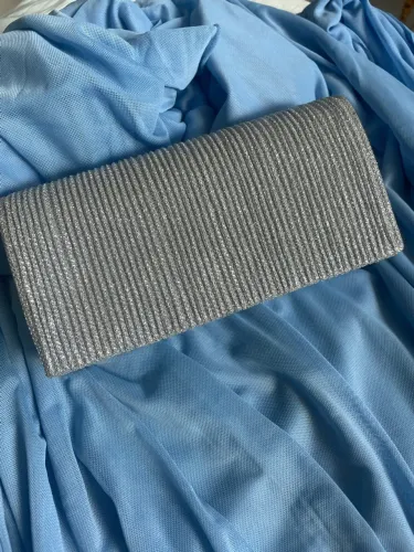 Bolsa Clutch prata