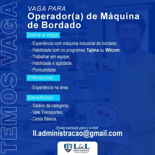 Operador de Máquina de Bordado