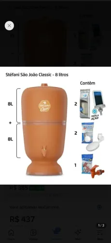 Filtro de barro São João Stéfani