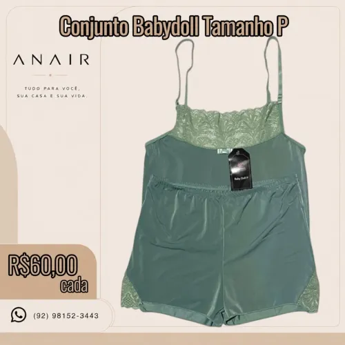 Conjunto Babydoll Tamanho P