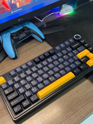 Teclado mecânico tri mode aula f75