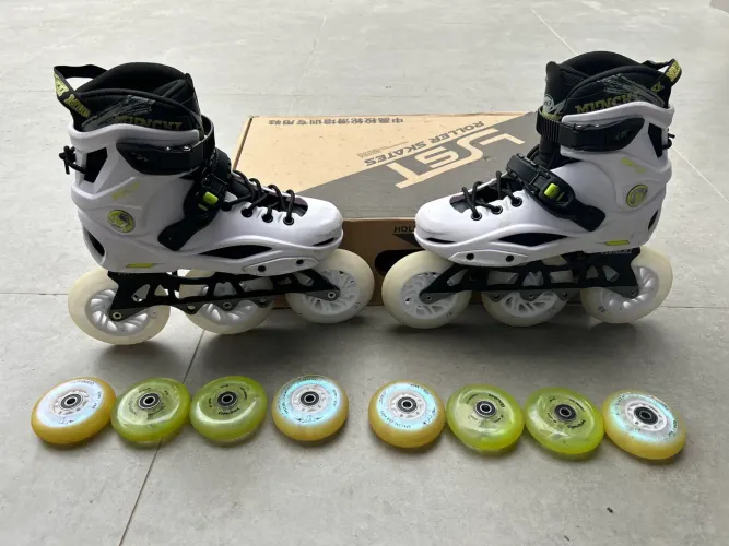 Patins Inline MX3 White 37/ 38 - Híbrido 3x110 / 4x80