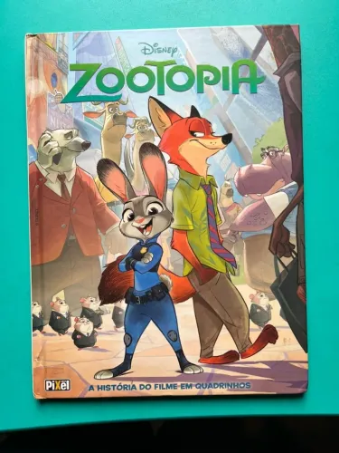 Livro Zootopia, A Historia Do Filme Em Quadrinhos, Ed Ediouro