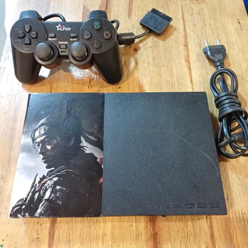 Playstation 2 slim leitor 100%
