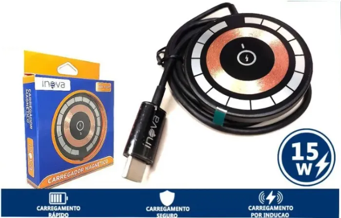 CARREGADOR POR INDUÇÃO 15W 