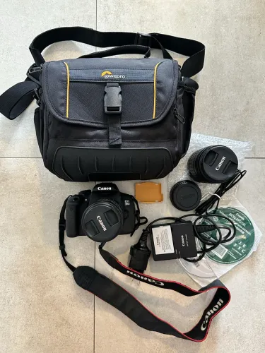 Canon EOS 700D Profissional + 2 Lentes IS | Kit Completo