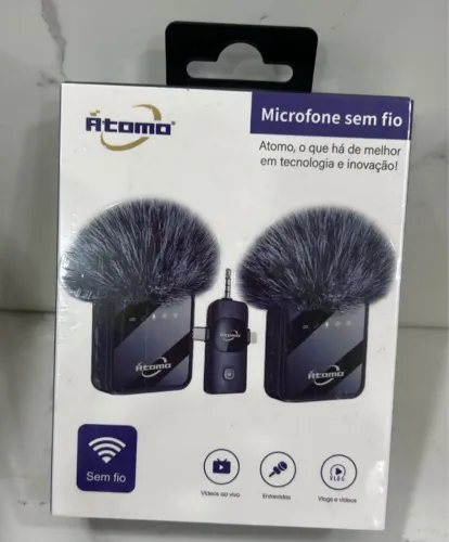 Microfone lapela duplo