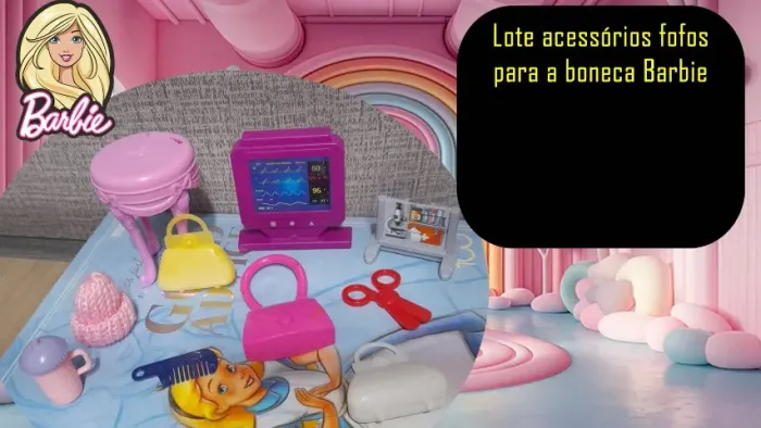 Lote acessórios fofos para a boneca Barbie
