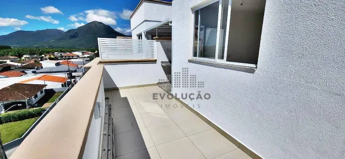 COBERTURA 1 Quarto, 1 Vaga, Lazer - Barra do Aririú