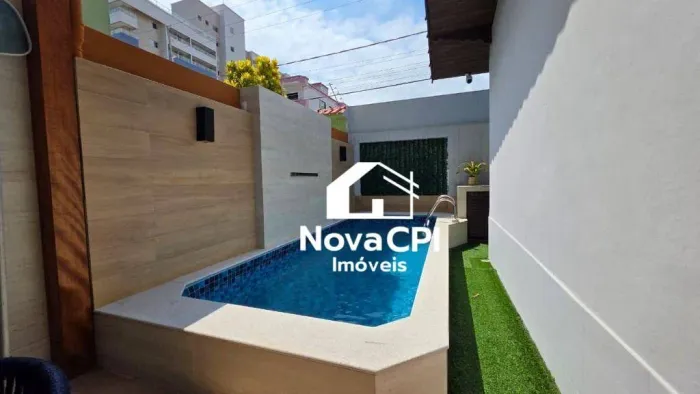 Casa Térrea Geminada com Piscina à Venda 2 Quartos, 1 Suíte GuilherminaPraia Grande