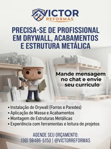 Preciso de profissional na área de drywall