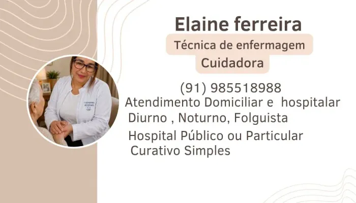 Cuidadora e acompanhante hospitalar