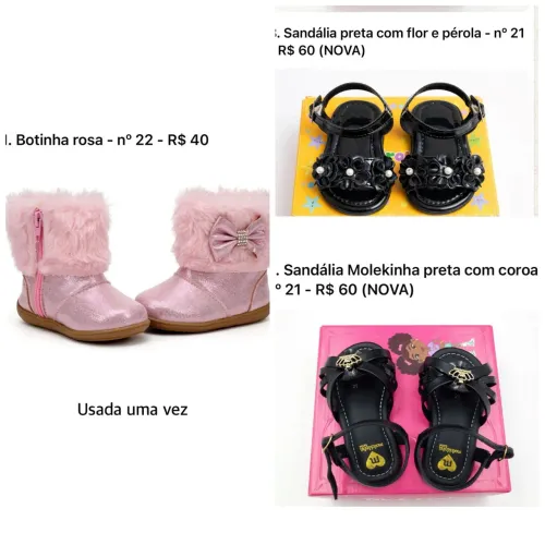 Sandálias infantil menina