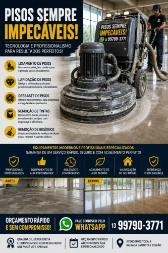 Lixamento de pisos 