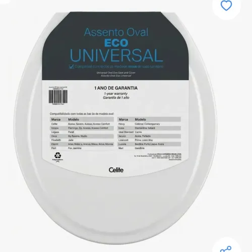 Acento sanitário Celita eco universal