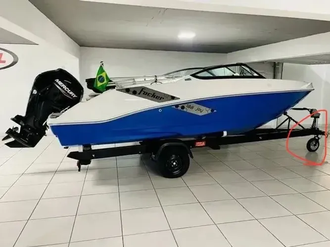 Lancha Focker 188 Joy Motor Mercury 115hp C/apenas 60 horas de navegação!