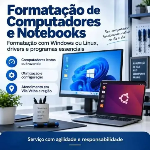 Manutenção e Formatação de PC e Notebooks- Gtech