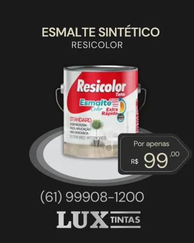 Esmalte Sintético Resicolor AMARELO CANÁRIO 3,600ml