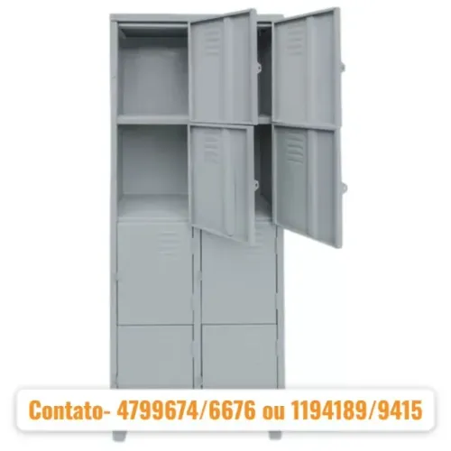 guarda volume com 8 portas pequenas