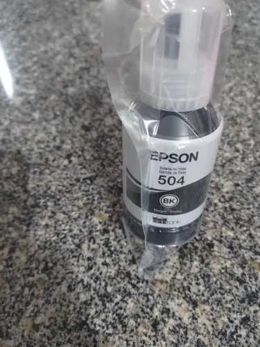 Garrafa de tinta T504 preta 127ml original