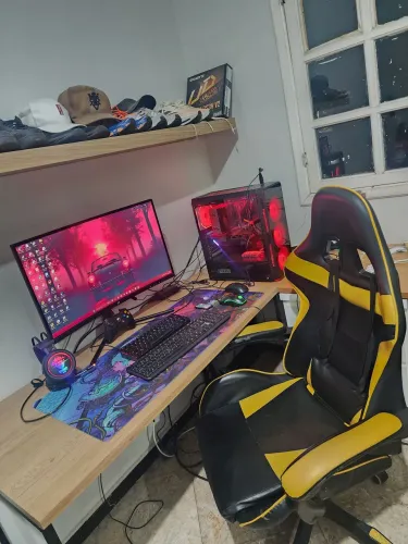Pc game completo Rx 5600XT 32 de ram 1,5TB + monitor 240hz 27 polegadas Cadeira Gamer...