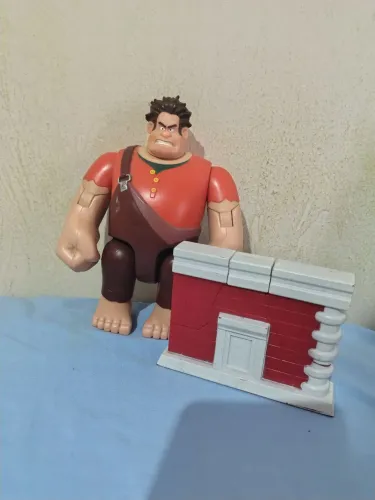 Boneco Detona ralph thinkway toys completo com diorama!