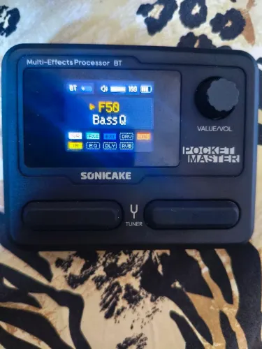 Pedaleira Sonicake Pocket Master BT Multi-Efeitos