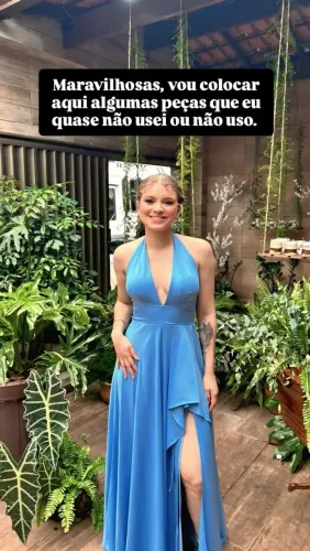Vestido de festa e vestido de marca