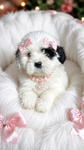Lhasa apso com kit grátis