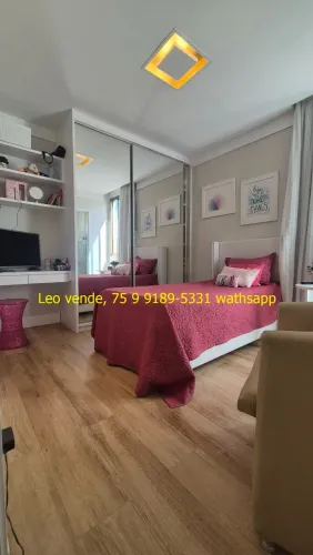 Leo vende, casa bairro Sim, 3 suítes, closet, piscina, goumert, mobiliada