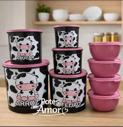 Kit mantimentos 9 potes faço seu pedido 