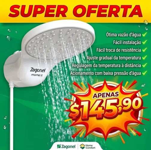 Chuveiro zangonel Moment BARATO