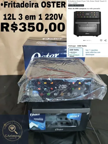 Fritadeira Oster 3 em 1 12L '220V'