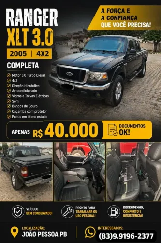 Ford Ranger XLT 3.0 PSE 163cv 4X2 CD TB Dies. 2005