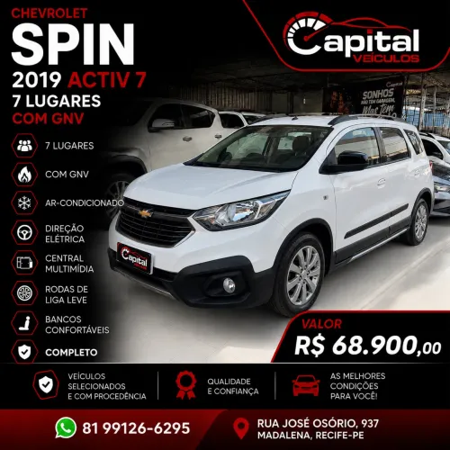 Chevrolet Spin Activ7 1.8 8V Econo.flex 5P Aut. 2019