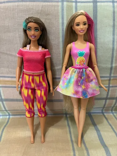 Lote Barbie Pop Reveal Rise & Surprise Party Unboxed Festa de pets corpo curvy roupas yoga