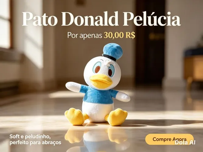 Pato Donald pelúcia NOVA