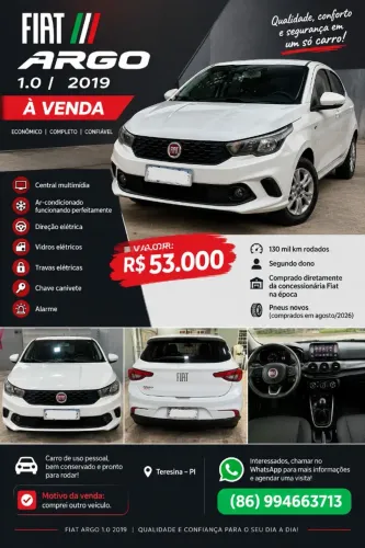 Fiat Argo 1.0 6V Flex. 2019