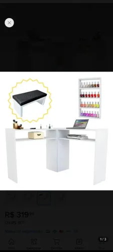 Vende - se mesa organizadora e expositor de esmalte