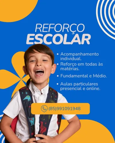 REFORÇO ESCOLAR NA SUA CASA.