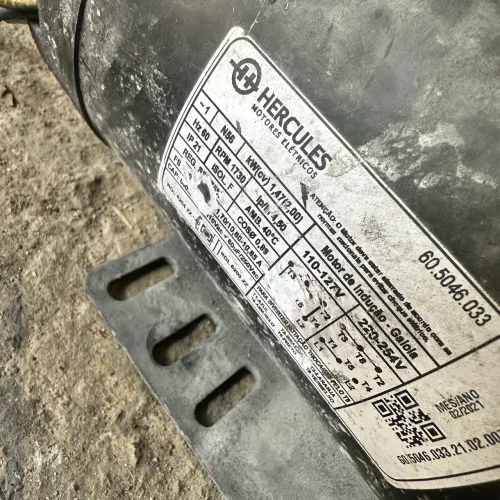 Motor 2cv 1730rpm com defeito na partida para concerto ou aproximadamente  