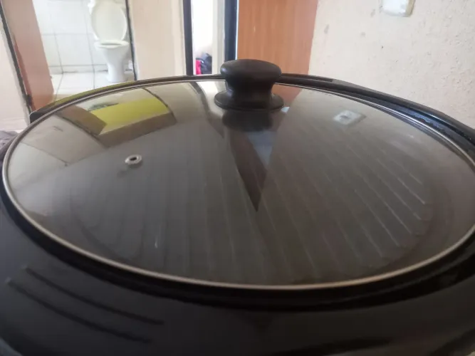 Grill/churrasqueira elétrica pra vender logo
