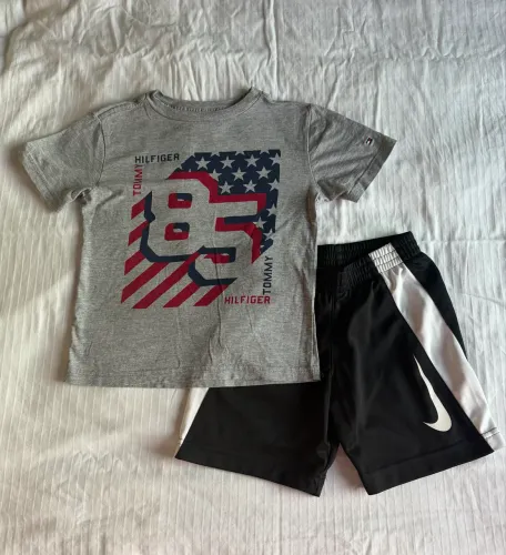 Kit 3 peças: menino 4T - Tommy Hilfiger + Nike + Gap (original)