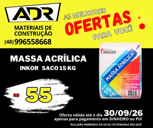 Massa Acrílica e Massa Corrida 15Kg Inkor