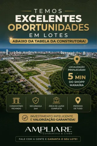 LOTE CONDOMÍNIO FECHADO MANAÍRA