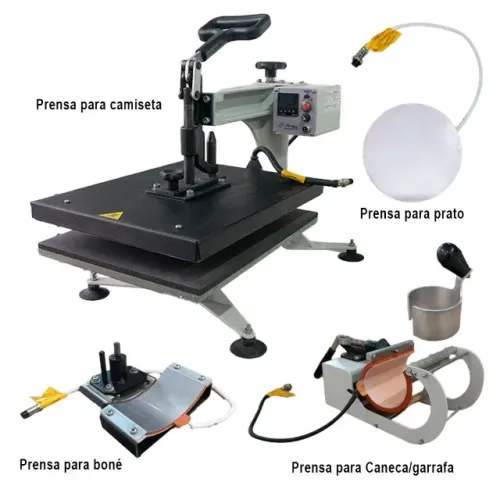 Kit para Sublimação IMPRESSORA + PRENSA + ACESSÓRIOS