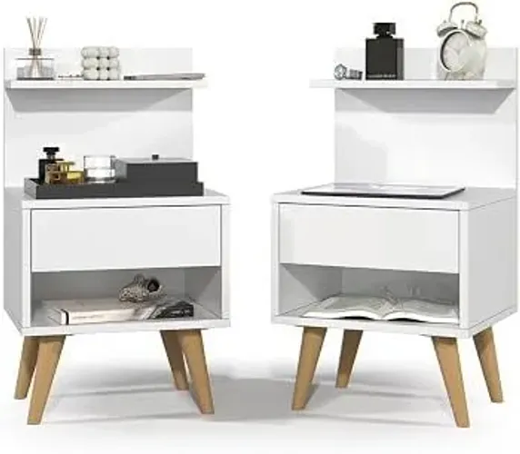 Mesa cabeceira sleep 2 unidades - criado mudo - novo